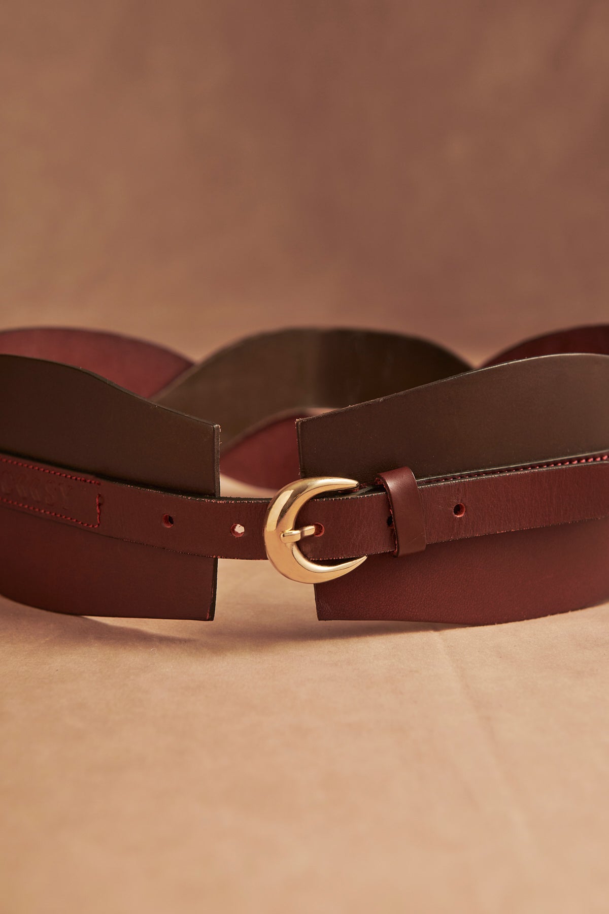 CINTURON TRIBECA BURDEOS