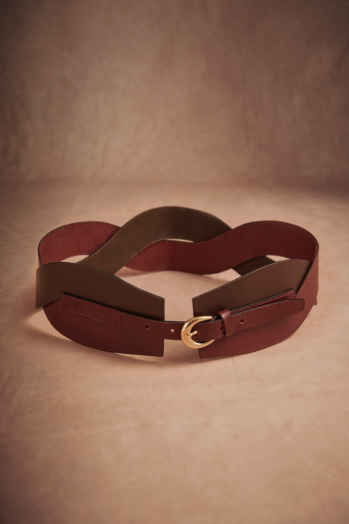 CINTURON TRIBECA BURDEOS