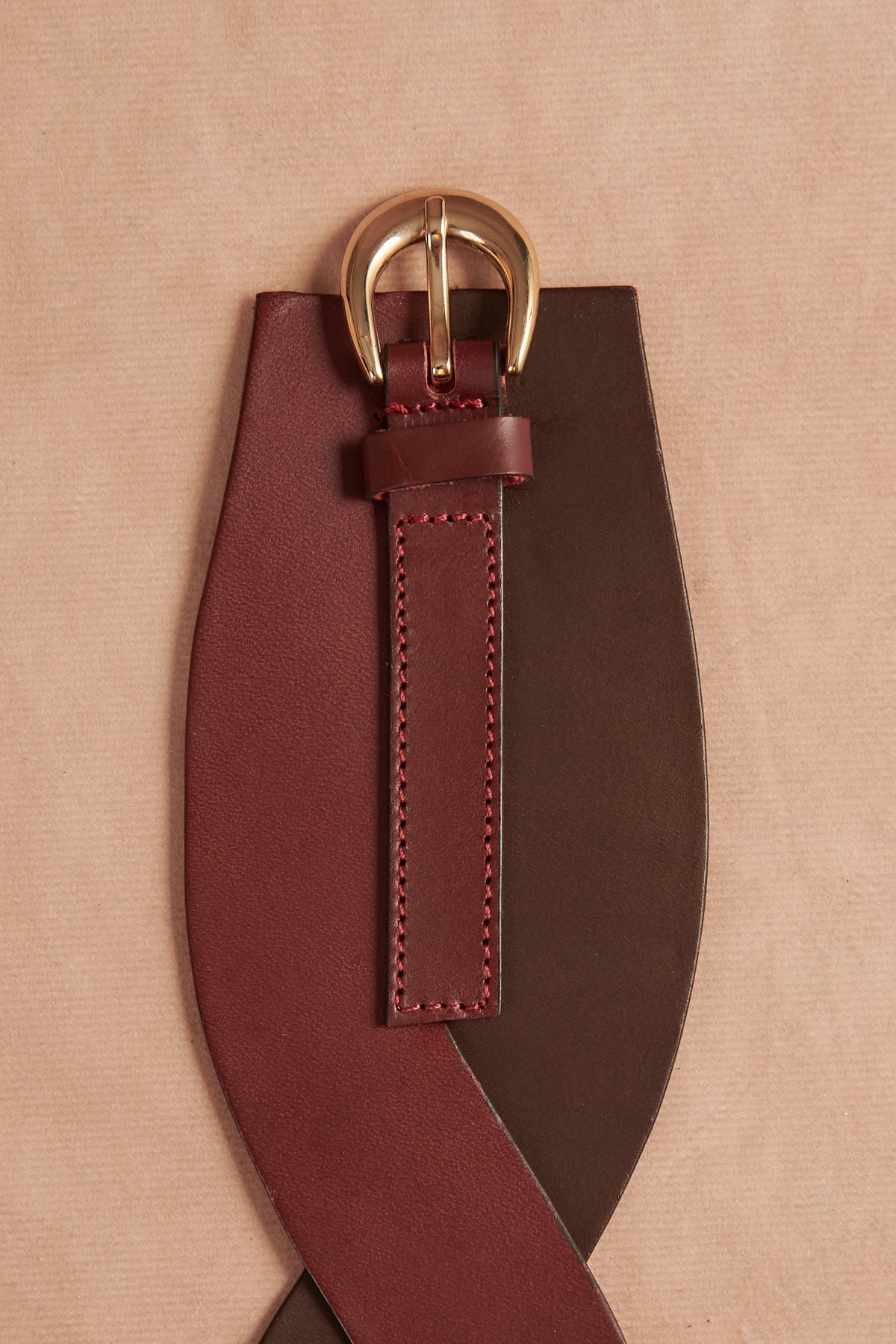 CINTURON TRIBECA BURDEOS