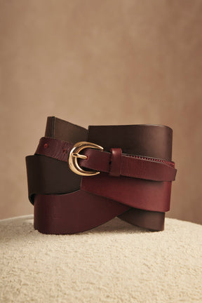 CINTURON TRIBECA BURDEOS