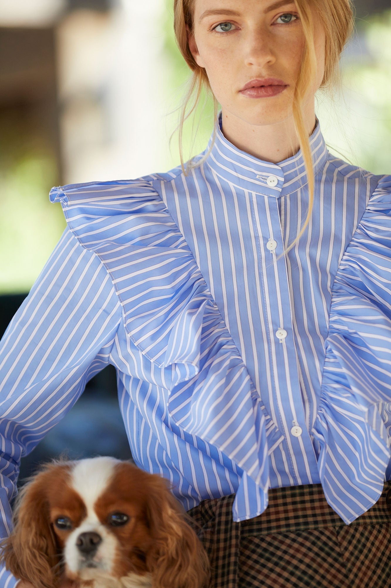 CAMISA ARES RAYAS AZUL