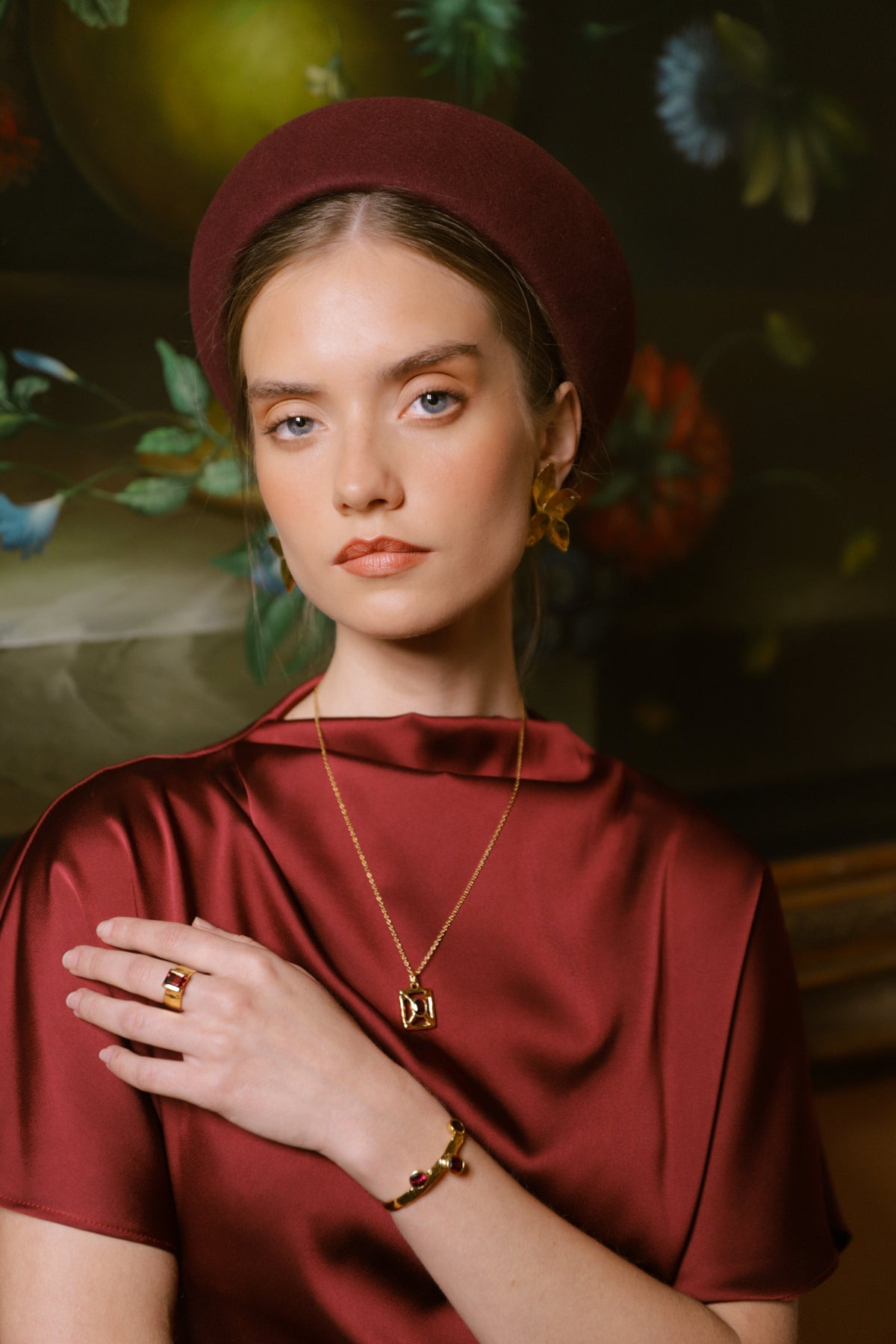 VESTIDO ALBA GRANATE