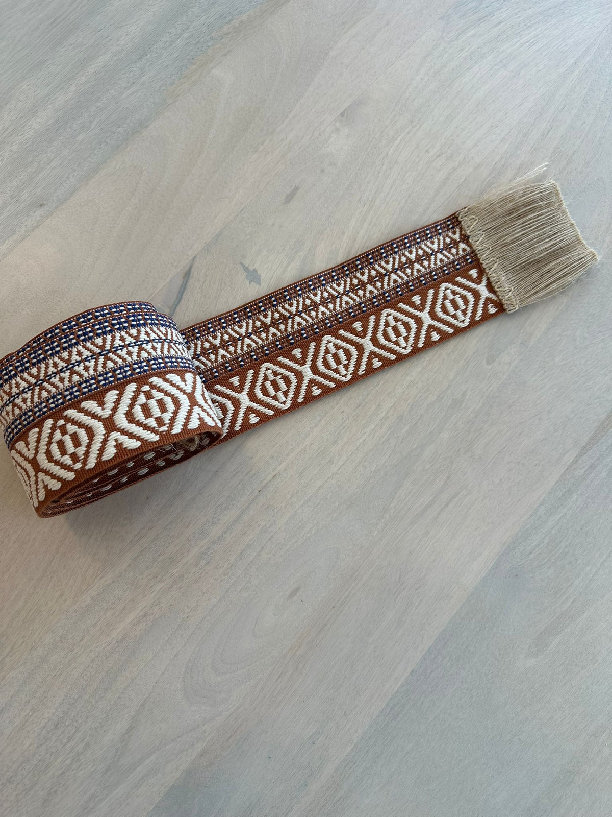 CINTURON BOHO MARRON