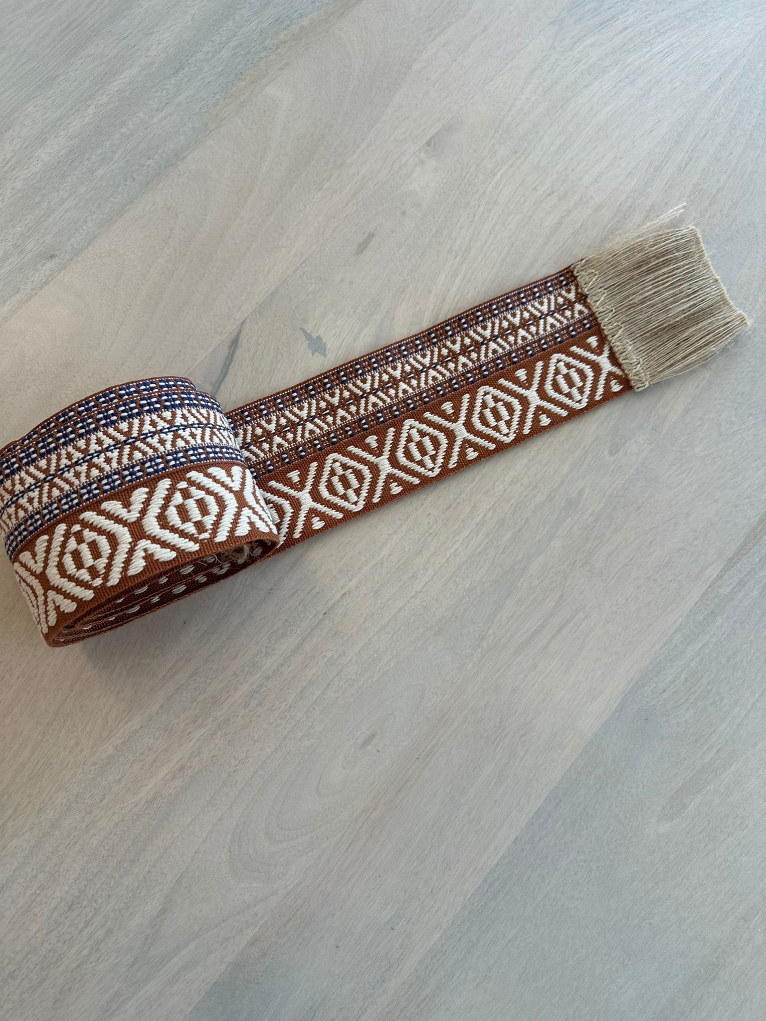CINTURON BOHO MARRON