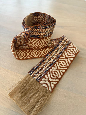 CINTURON BOHO MARRON