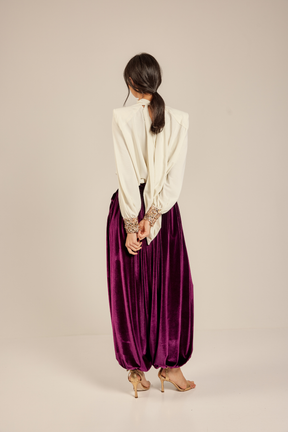 PANTALON ELVA BURDEOS