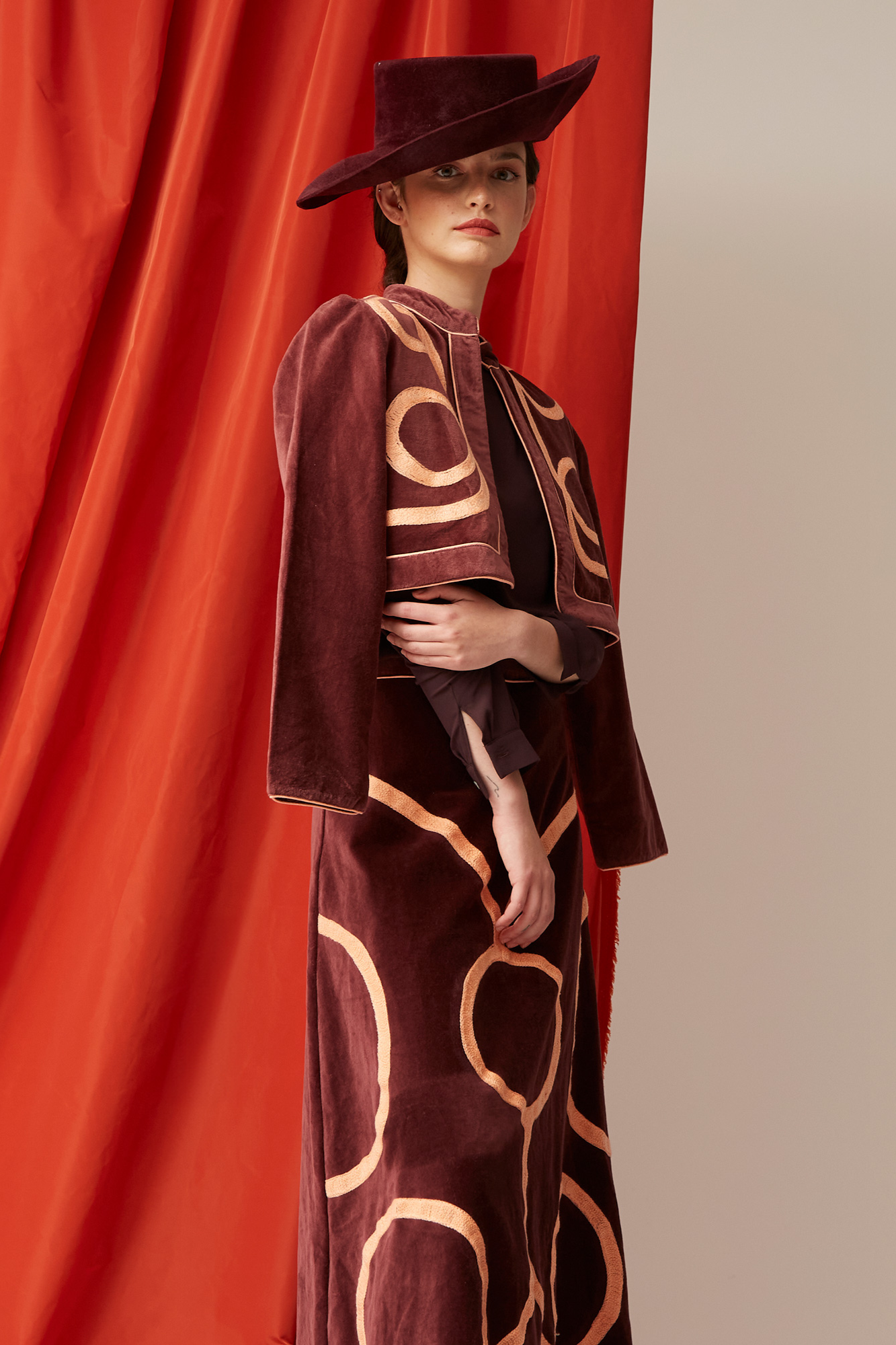 CHAQUETA BIANCA MARRON